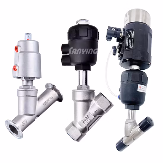 Stainless Steel Regulating Pneumatic/Manual Angle Seat Valve/Globe Valve/Divert Seat Valve