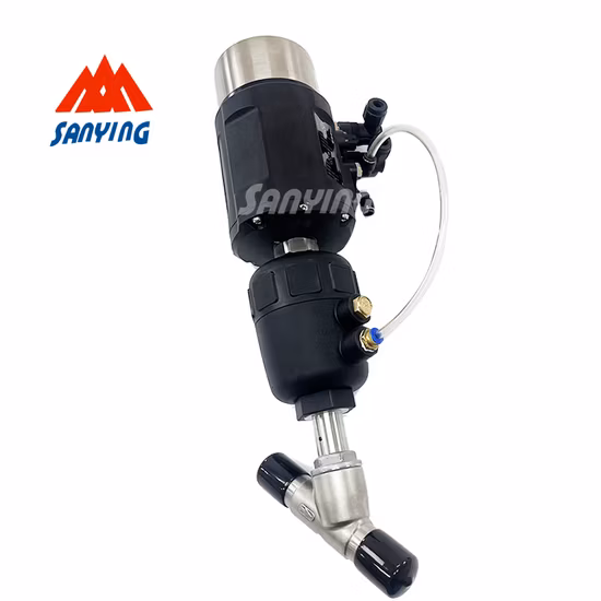 Stainless Steel Regulating Pneumatic/Manual Angle Seat Valve/Globe Valve/Divert Seat Valve