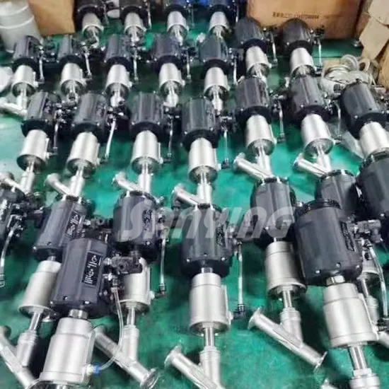 Stainless Steel Regulating Pneumatic/Manual Angle Seat Valve/Globe Valve/Divert Seat Valve