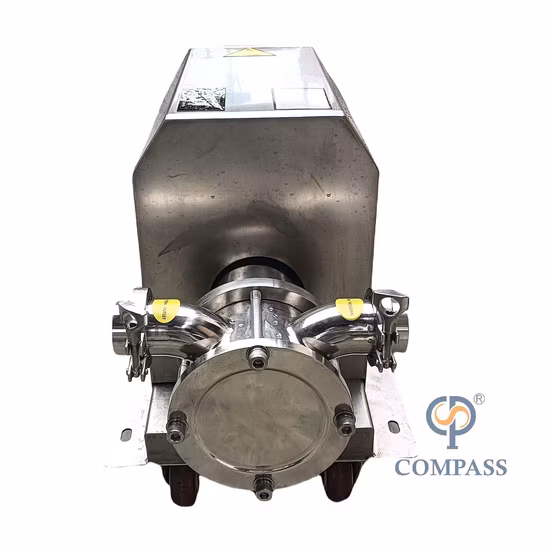 Bomba de acero inoxidable con impulsor Viton flexible con gabinete móvil