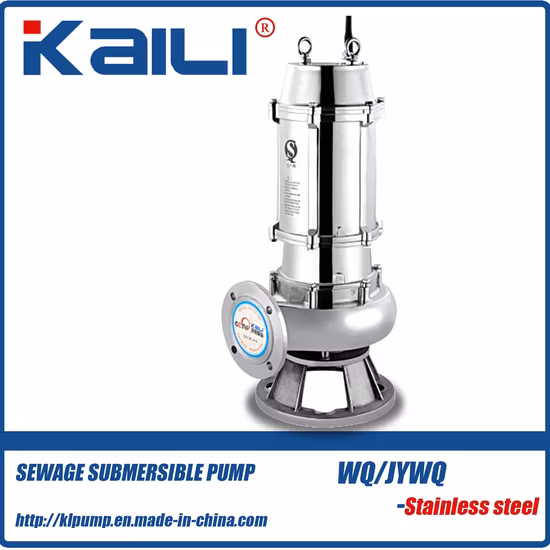 Bomba de agua sumergible sin obstrucciones WQ de 6 pulgadas