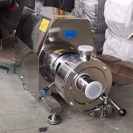 Bomba mezcladora homogeneizadora emulsionante de alto cizallamiento en línea